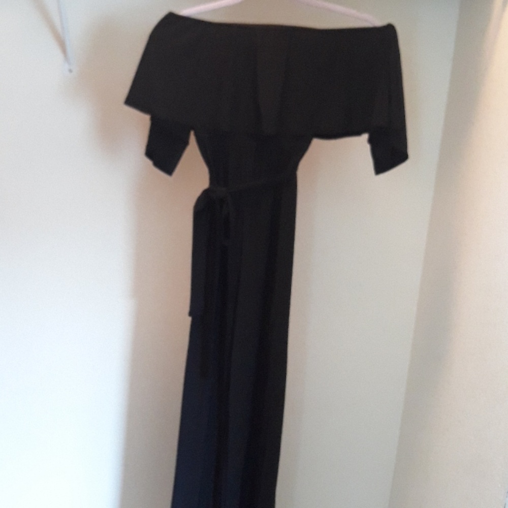 Formal off the shoulder jumpsuit